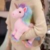 Niedliches buntes Einhorn Plüschtier Cartoon Stofftier Rosa Blau Plüschpuppe Heimdeko Geschenke für Mädchen