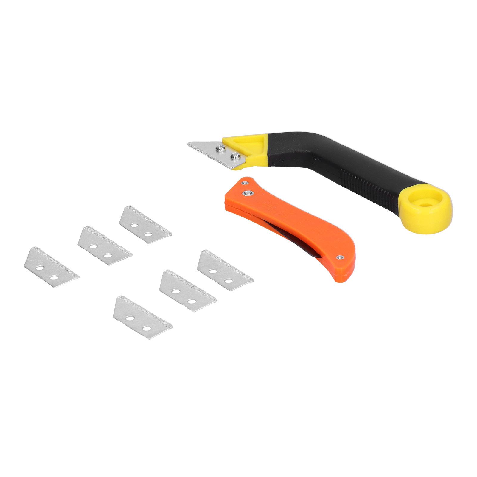 

Угловая ручная пила для затирки швов с ножом для стыковки лезвий для очистки швов плитки на полу, дверях, окнах