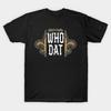 Asian Size Cotton Unisex Tshirt Print T-shirt who dat T-shirt No-Cut Print Regular Fit