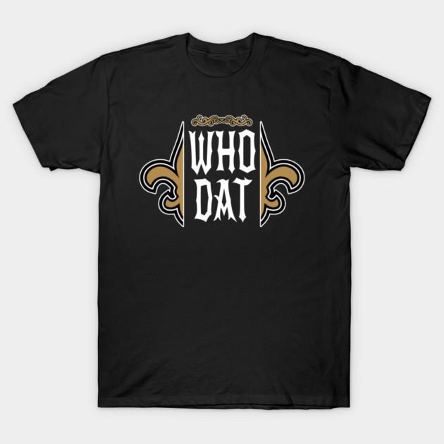Asian Size Cotton Unisex Tshirt Print T-shirt who dat T-shirt No-Cut Print Regular Fit