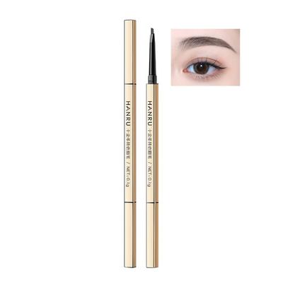 Qin Derdom Eyebrow Ultra Sweat Long Black Gray Pencil, Fine, Waterproof, Resistant, Lasting, Colorfast, Smudge-Free,