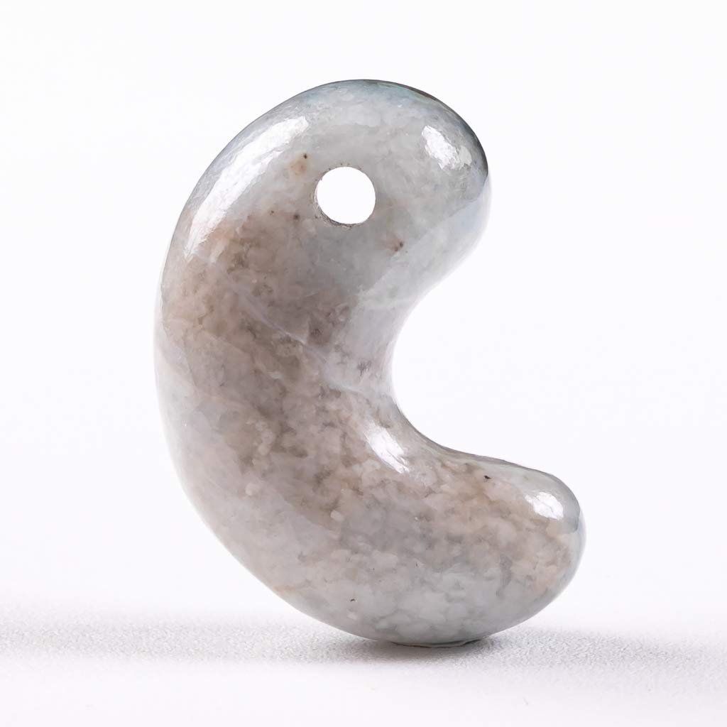Itoigawa Natural Jade Japanese National Jomon Power Stone Jade Workshop Special Paulownia Wood Quality Guarantee MT0793 (Irikonzawa) Magatama, Blue,