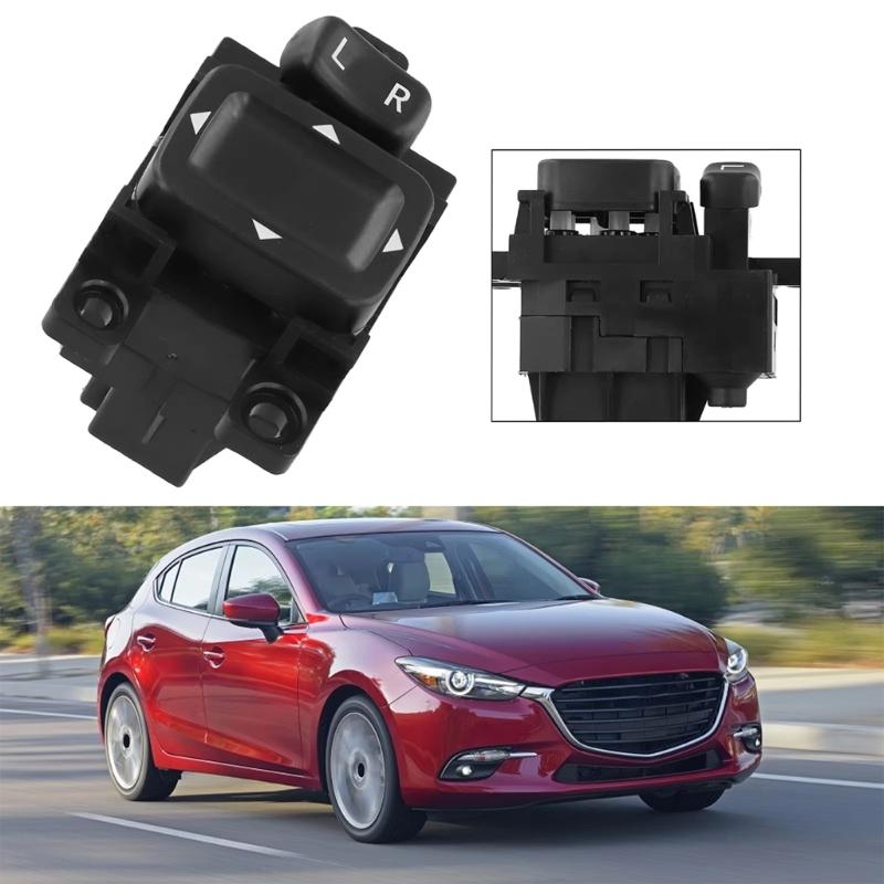 Mirror Selector Control Button, Vehicle Door Mirror Adjuster Pad with Four-Way Layout for Repair Work, Replacement Part UR7966600 UR79-66-600