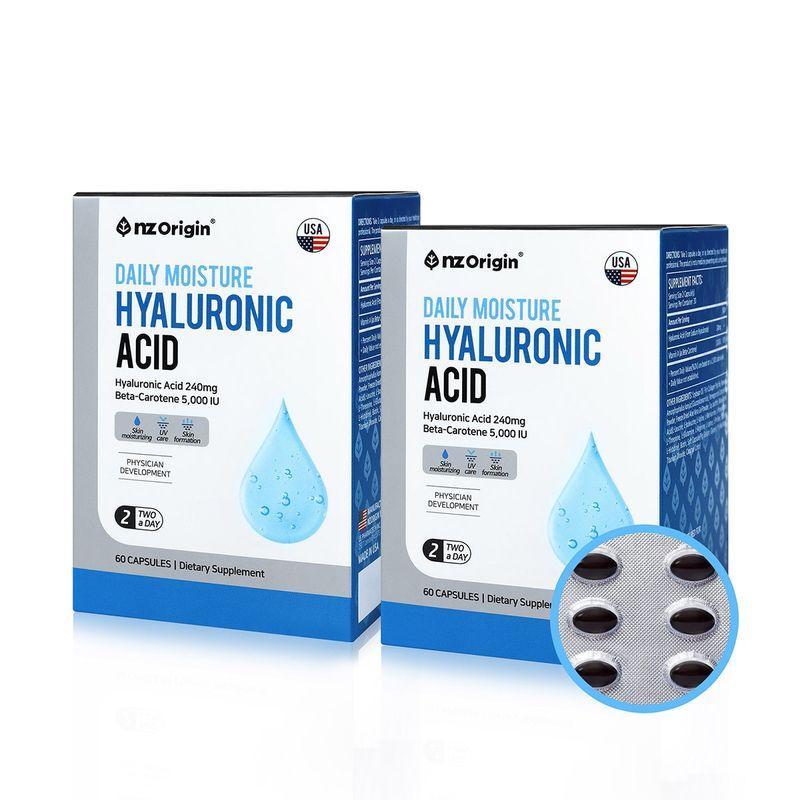 Zestaw Kwasu Hialuronowego Pochodzenia NZ 60 szt. x 2