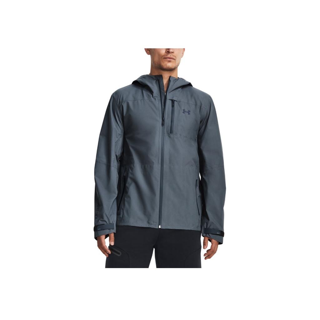 Under Armour Solid Color Training Hoodie Jacket Men Outerwear Grey 1369994-002