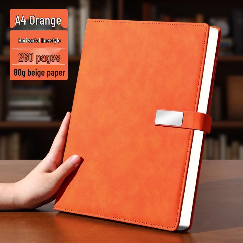 A4 Premium Leather Notebook for Business, Office, or Study - Customizable with Logo