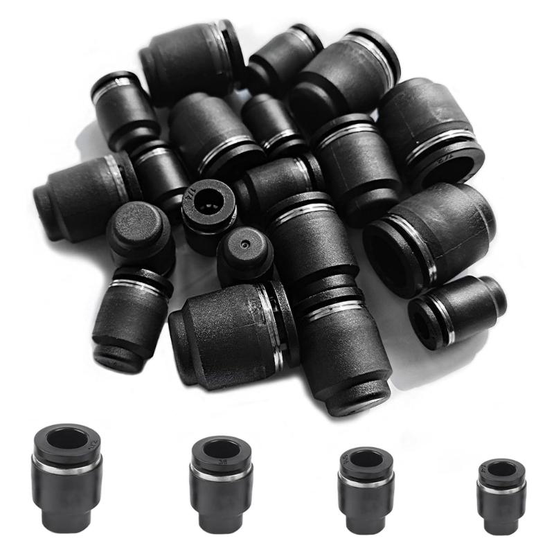 Upgrades Pneumatic Caps Style Plugs Fittings Push To Connect Pneumatic Plugs Fittings  for 5/16 Tubing In Air Systems