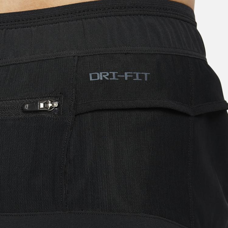 Nike Solid Color Elastic Waist Slim Fit Knitted Sports Pants Men bottoms Black FB6863-010