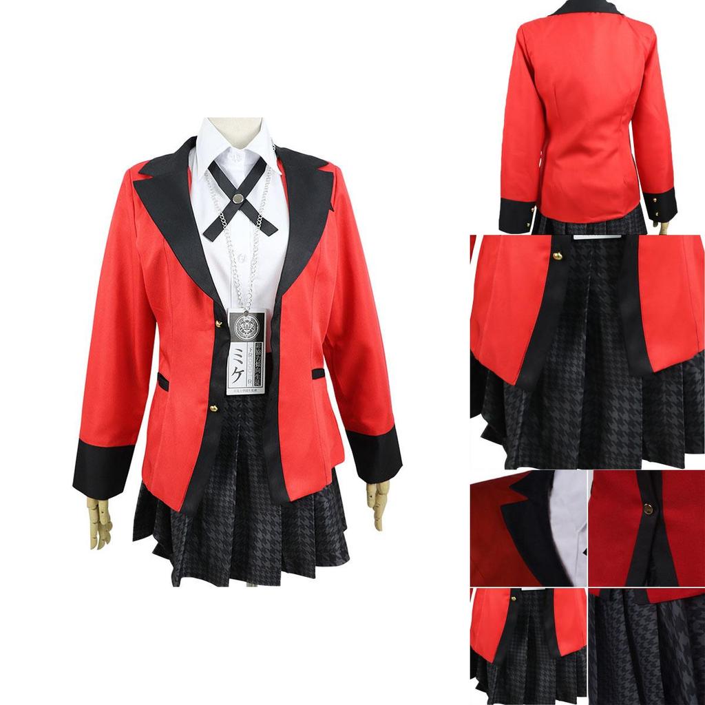 Exquisite Kakegurui Jabami Yumeko Costume Outfit With Perfect Stitches For Halloween
