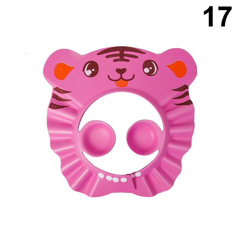 Verstellbare Cartoon Baby Shampoo Kappe Wasserdichter Spritzschutz Badevisier Hut Langlebiger Säuglings Haarschutz Für Dusche