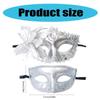 2 Pcs Venetians Mask Half Face Mask Halloween Mask Costume Mask Masquerade Mask Party Mask Mardi Gras Mask for Carnivals