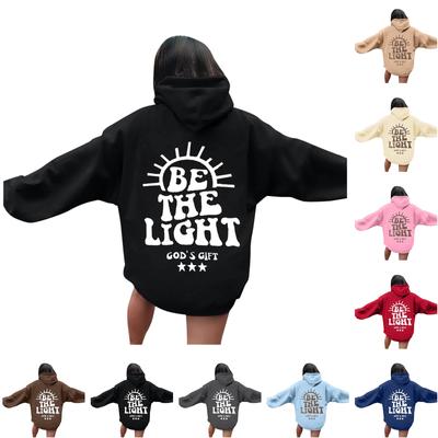 Damen Casual Fashion Outfit Sweatsuit Bedrucktes Langarm Casual Kapuzenpullover