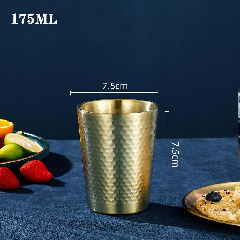 304 Stainless Steel Beer Mug Water Cup Anti Scaling Anti Fall Restaurant Tea Cup Coffee Drink Cup