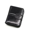 Damen Portemonnaie Pu Leder Reißverschluss Einfarbig Kurze Geldbörsen Für Frauen Luxus Designer Multi Karten 2 Faltbare Kartenhalter Carteras