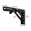 Folding Shelf Brackets Heavy Duty Metal Shelf Hinge Rack Wear-Resistant Supplies For Kitchen Bathroom Shop Garage Balcony