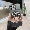 High-End Cartoon Couple Phone Case for Apple 16, 15 Pro Max, and 14