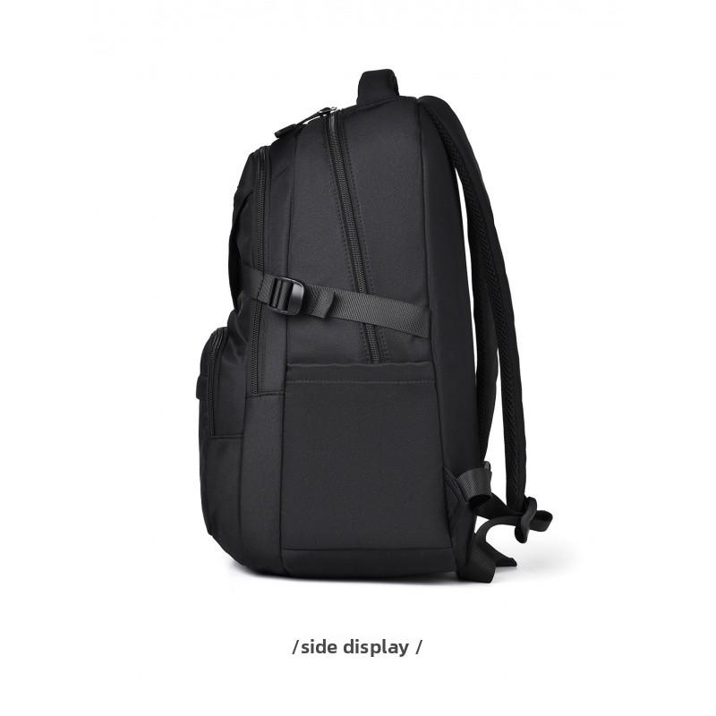 Versatile Solid Color New Style Unisex Daily Campus Large Capacity Travel Backpack Water-Resistant Fashionable Double Shoulder Bag