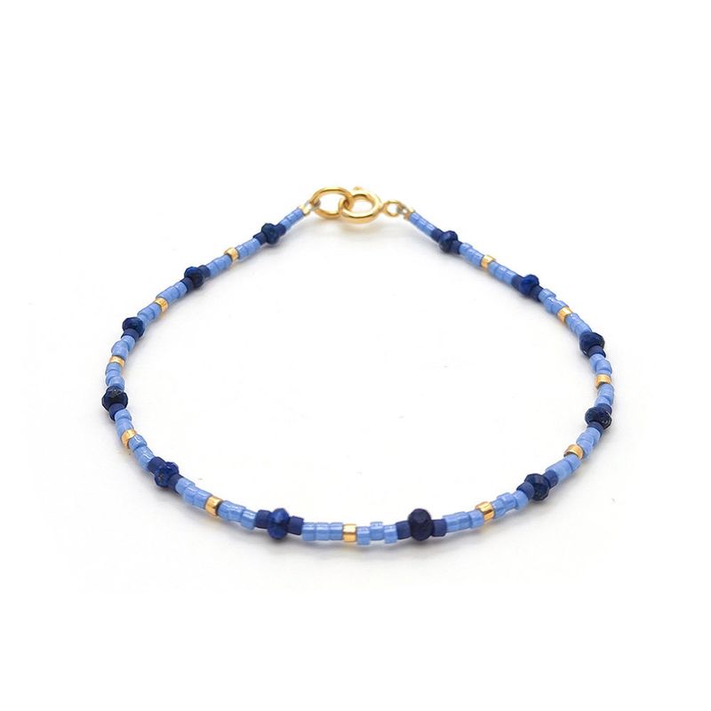INS Niche Fashion Retro Style Miyuki Bead Woven Handmade Beaded Extremely Fine Girl Twin Small Bracelet Female
