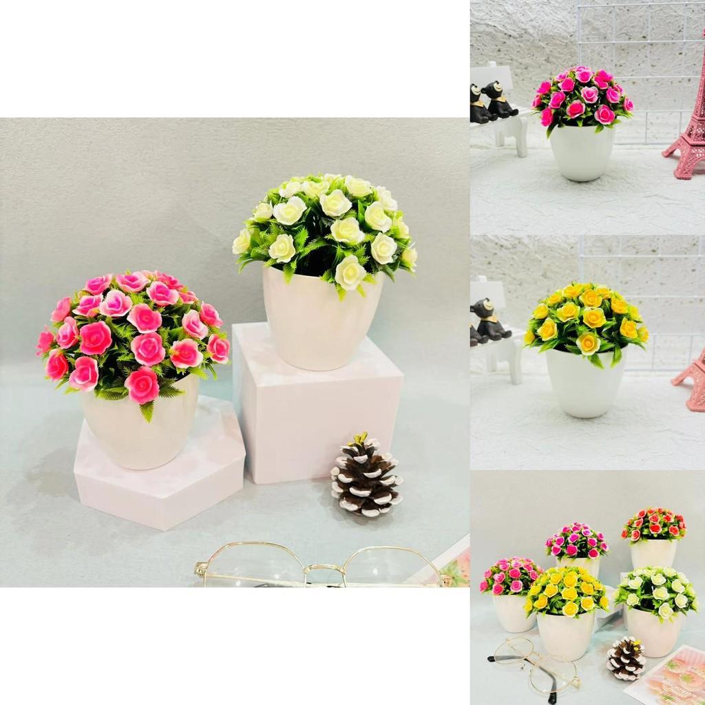 Plastic Indoor Decorative Sphere With Faux Fuchsia Flowers For Office Displays