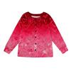 Women's Fashion  Long Sleeve Warm Knit Print Coat Top
