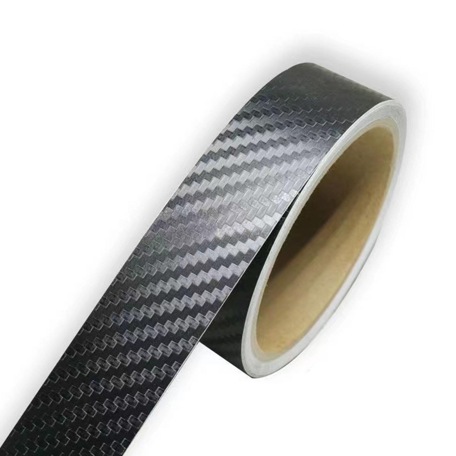 

3D Carbon Fiber Car Door Edge Protector Anti-Scratch Guard Strip 7cm x 3m Universal Vehicle Body Bumper Side Mirror Protection