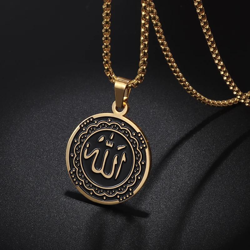 European and American Popular Titanium Steel Solomon Magic Amulet Pendant Fashion Stainless Steel Seven Angel Guardian Necklace