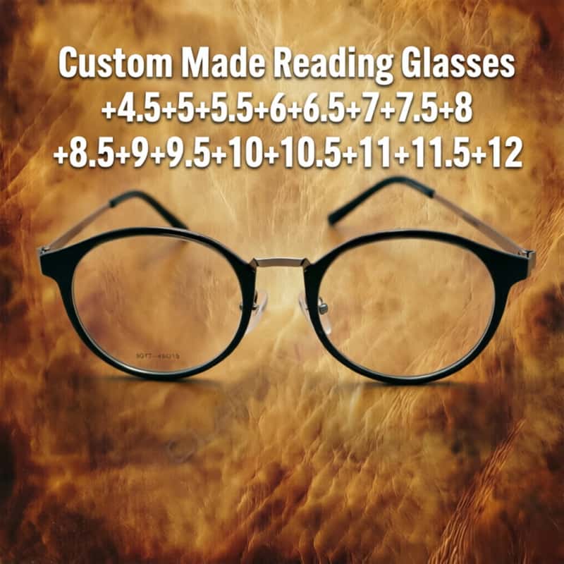 

Clara Vida Custom Made Fashion Cat Eye High Strength Reading Glasses Women Ultralight TR90 Frame +4.5 +5 +5.5 to +12 4.5 чёрный
