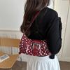 Women Simple Korean Style Retro Polka Dot Armpit Single Shoulder Bag For Daily Commute