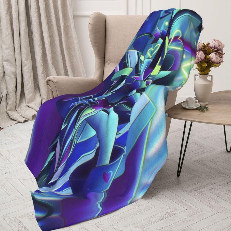Custom Helluva Boss Black Humor Animated Musical Film Blanket Warm Fleece Soft Flannel Throw Blankets for Bedding Outdoor Autumn