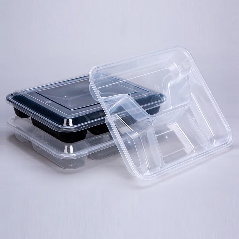 Goodride 1000ml Disposable 4-Compartment Food Containers