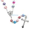 Christian Catholic Religious Rosary Necklace for Cross Pendant Rosary Chain Jewe D57B