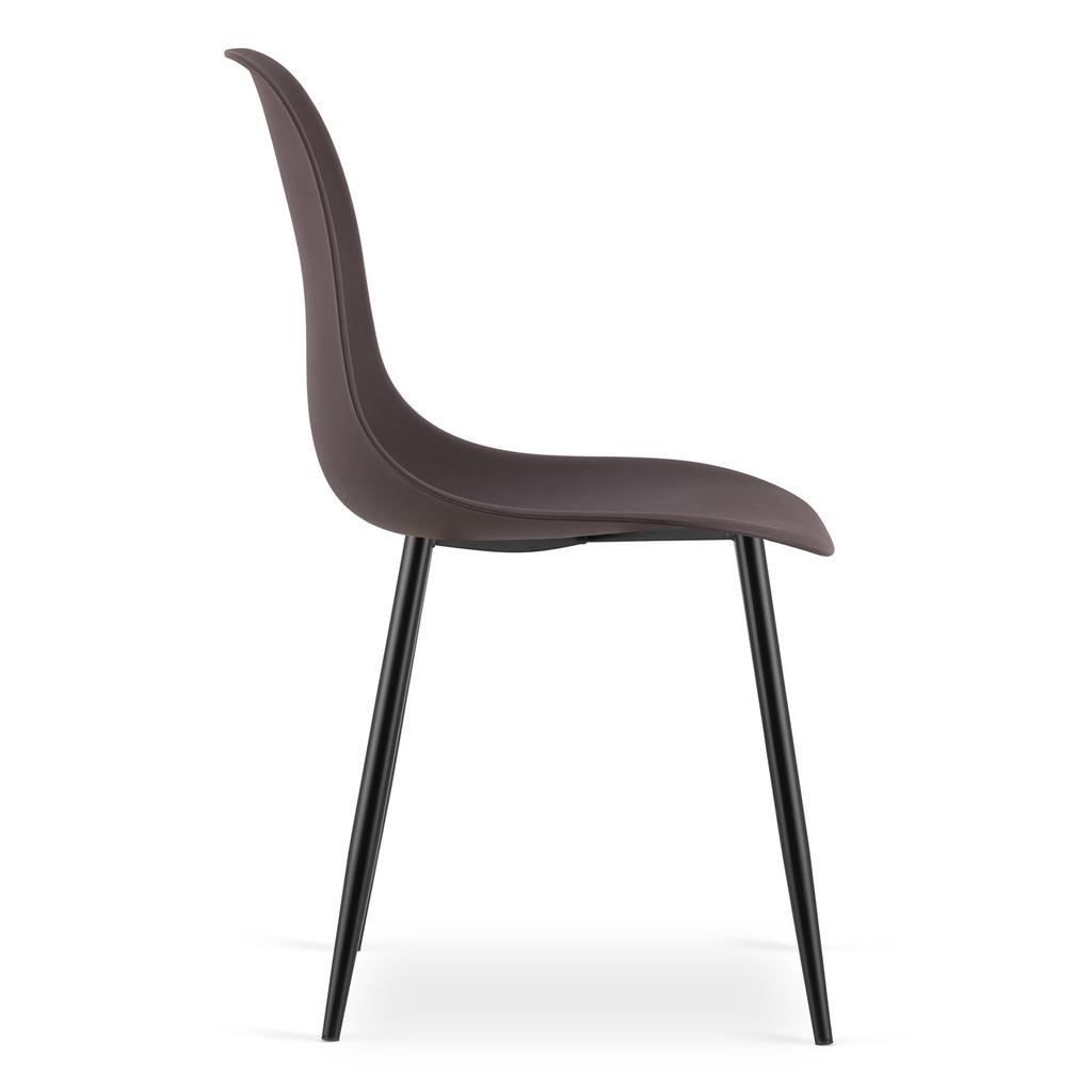 WAT chair coffee / black legs x 1