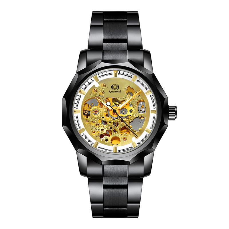 

Top Brand New High-grade Automatic Mechanical Watch Men s Watch Polygon Waterproof Luminous Fashion Watch