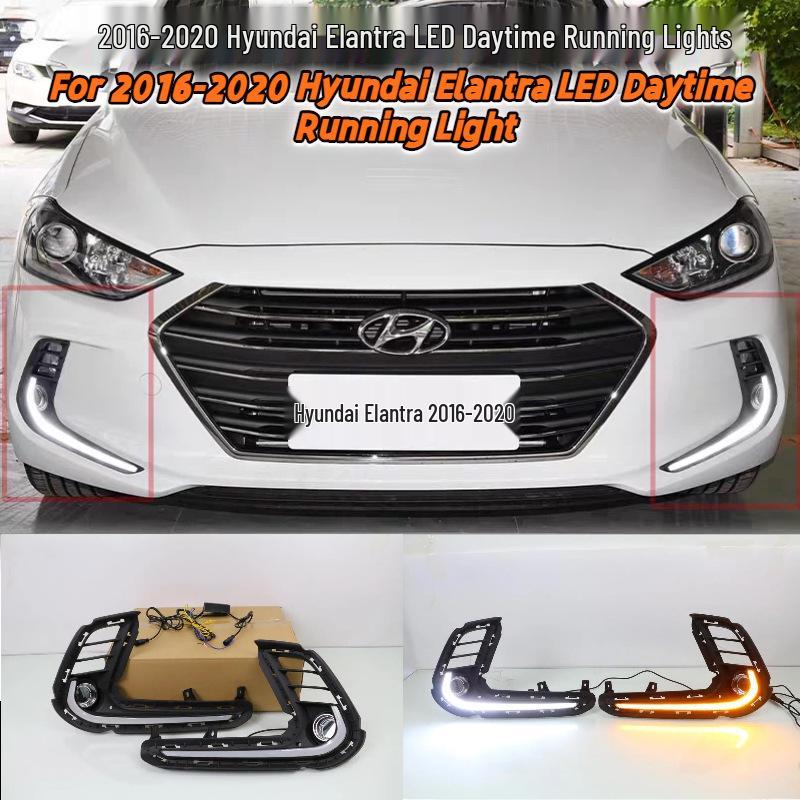 Светодиодный комплект дневных ходовых огней для фар Hyundai Elantra 2016-2020