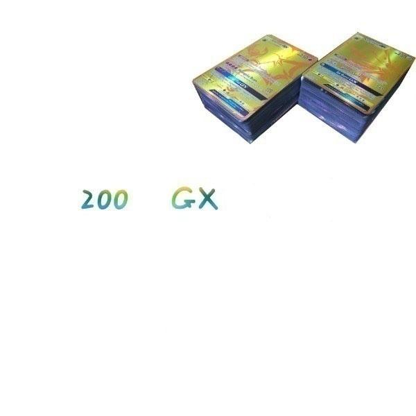 EX GX MEGA 20/200 PCS Game Cards Anime Game Pokemon cards Flash Carte Trading Card Shining Toy