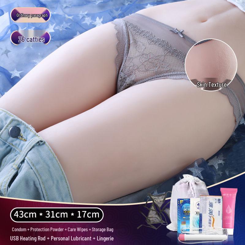 Leg Model Inflatable Male Masturbator with Insertable Realistic Vagina and Buttock Mold