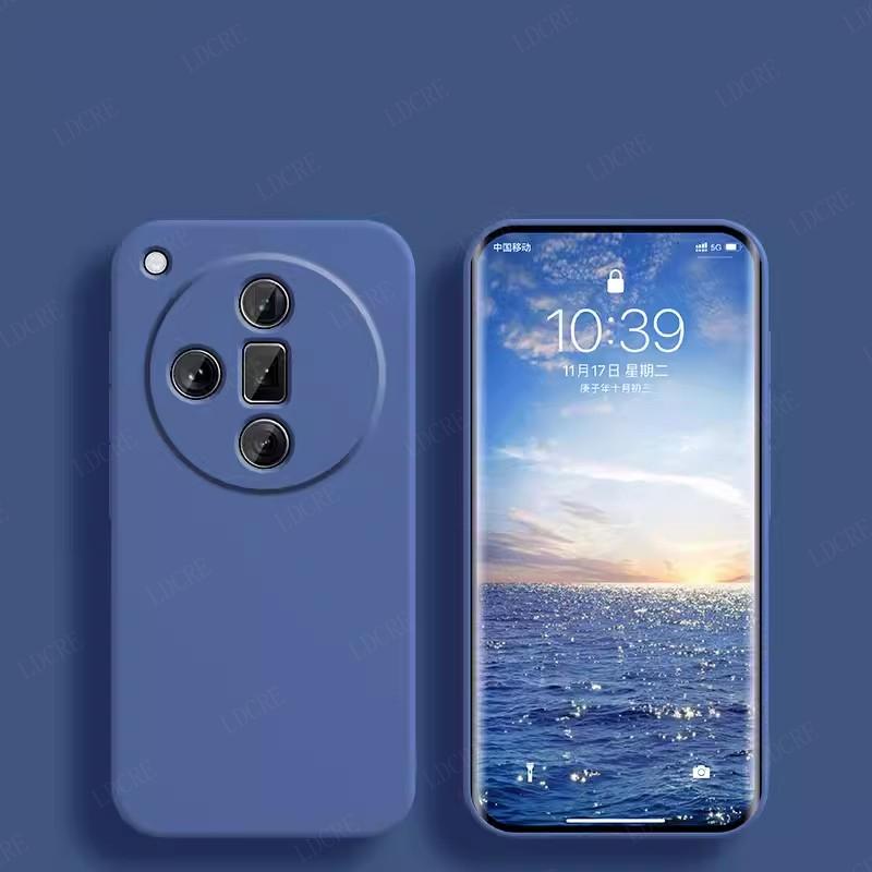 Pro OPPO Find X7 Pouzdro Kryt Pro Find X7 Ultra Capa Tekutý Silikonový Zadní Kryt na Telefon Nárazuvzdorný TPU Měkký Kryt Pro OPPO Find X7 Fundas