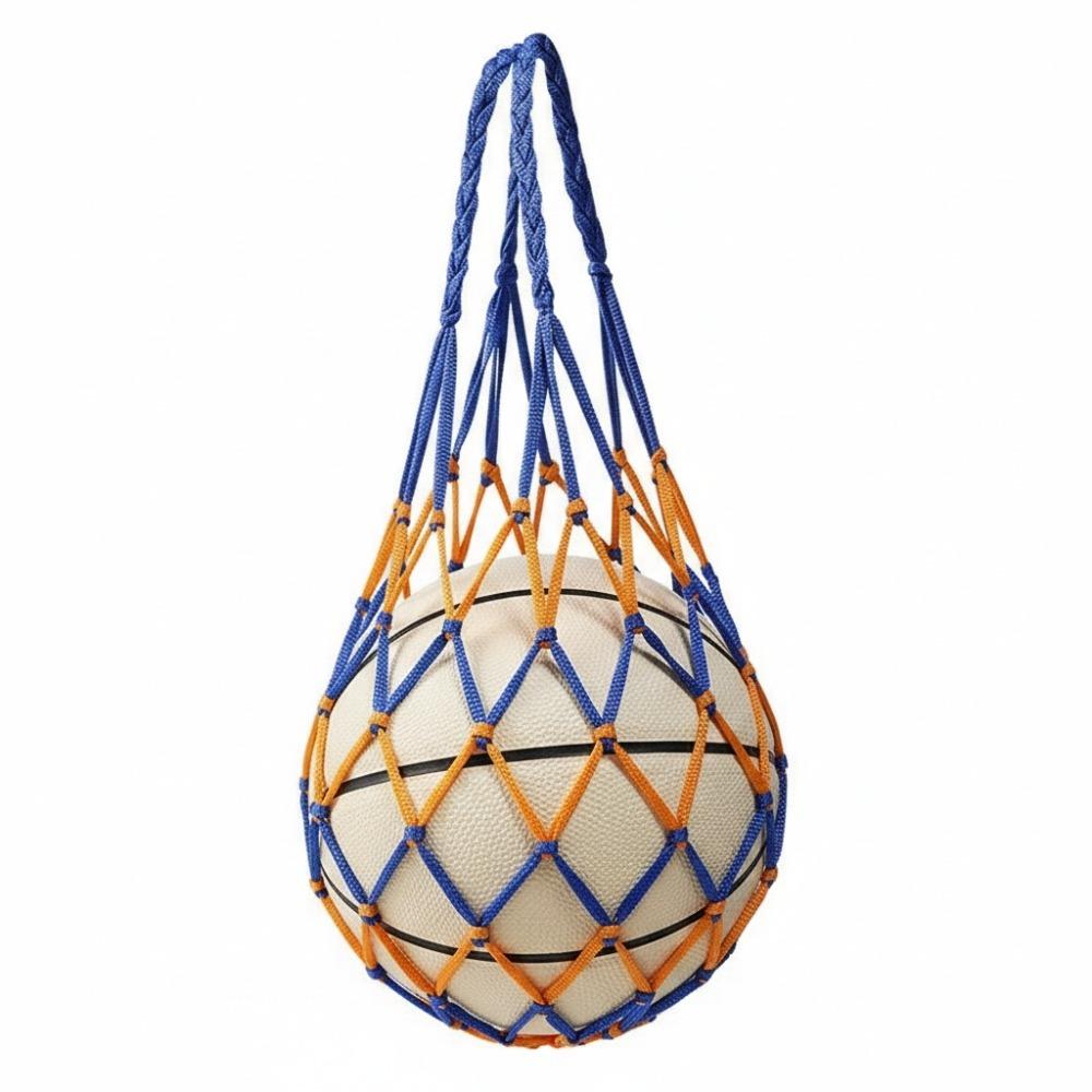 Durable Nylon Nylon Net Bag Weaving Multiple Colors Ball Pocket Basketball Carry Bag Volleyball Ball
