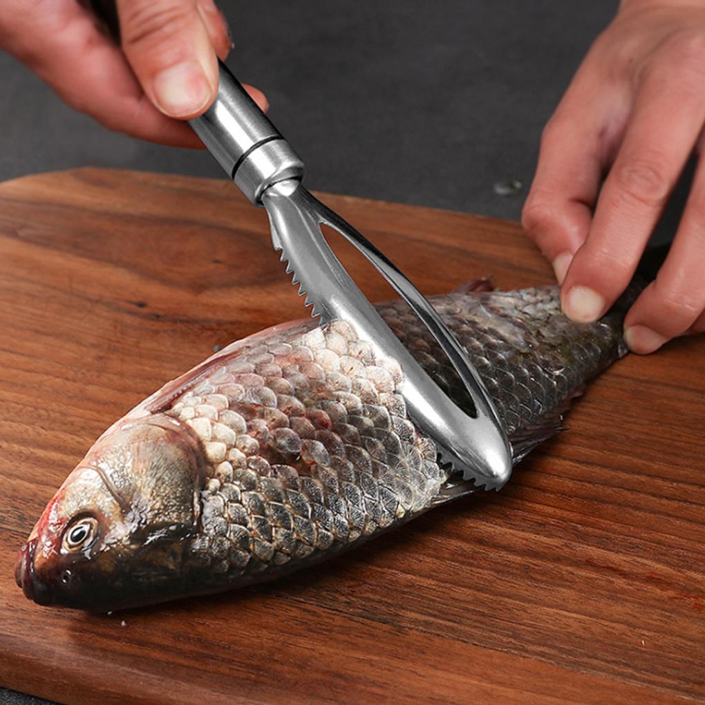 304 Stainless Steel Fish Scale Remover Fish Cleaning Fishing Scaler
