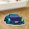 Embroidered Car Shape Rug Sports Racing Car Floor Mat Entrance Carpet Tufted Carpet  Bathroom