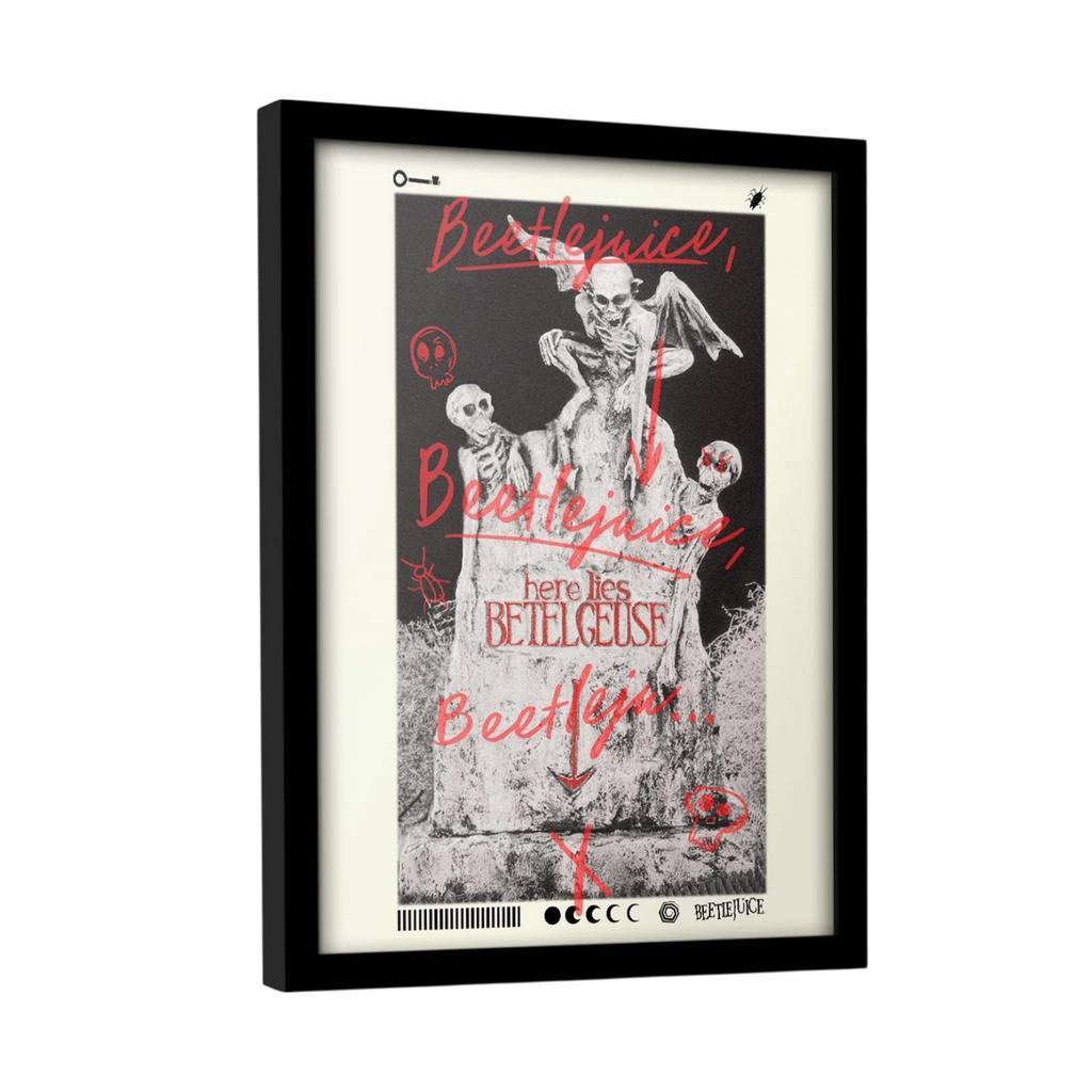 Beetlejuice Here Lies Betelgeuse Framed Poster