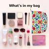 Mexican Flowers Floral Art Print Cosmetic Bag Women Portable Makeup Bag Organizer Case Beauty Storage Toiletry Bags