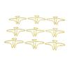 Lot de 100 trombones antidérapants en métal, petits marque-pages décoratifs en forme d'animal mignon