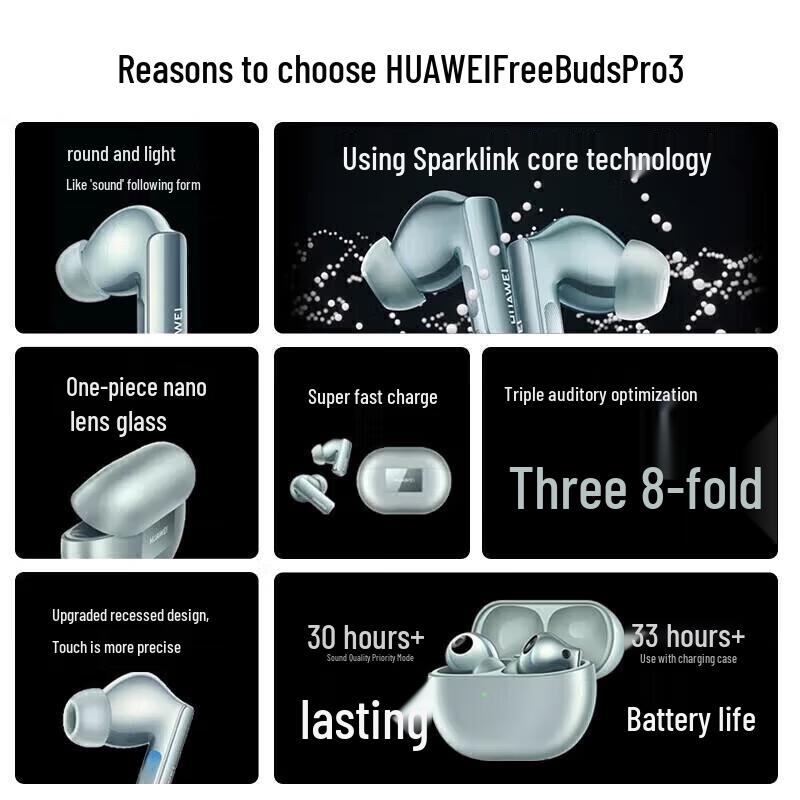 Huawei FreeBuds Pro 3 Noise Cancelling Wireless Earbuds