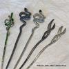 Snake-Shaped Metal Hairpin - Elegant 2023 Summer Accessory