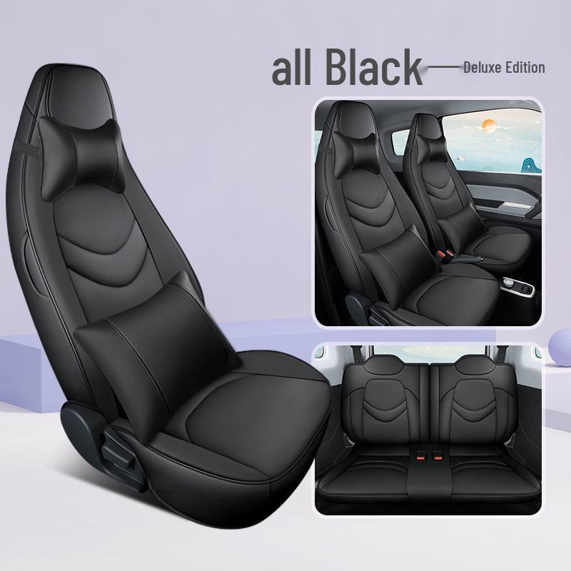 All-Season Chery QQ Ice Cream Car Seat Covers: Full Coverage Waffle Cone Milkshake Design