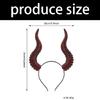 Gothic Style Adjustable Devil Horn Headbands Elegant Hair Accessory For Women Men Parties Weddings