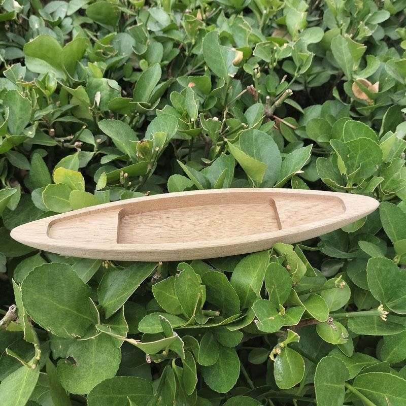 Handcrafted Wooden Fishing Boat Model Mini Canoe Vintage Ocean Landscape Decor Rustic Ornament for Home Office Desktop Gift
