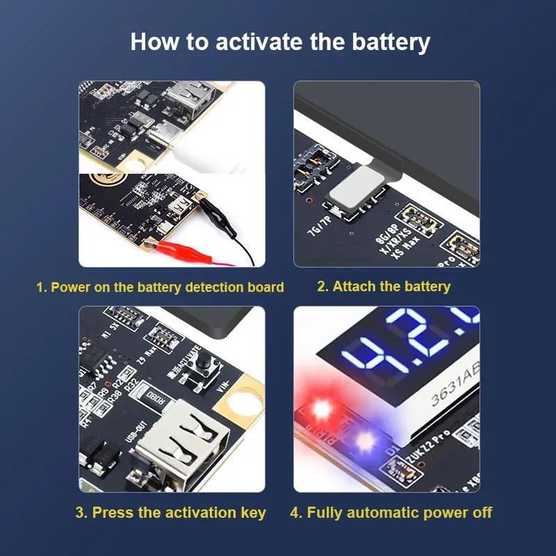 MECHANIC BA27 Battery Activation Detection Board For iPhone 6-16 Pro Max Android Phones Motherboard One-click Activation Repair