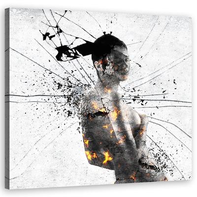 Tableau sur toile Femme abstraite